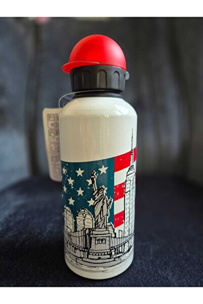 Lider MAGNESİA ALÜMİNYUM MATARA 600ML NEWYORK DESENLİ SULUK