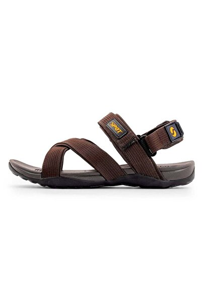 Spot Men Casual Sandals Max-Grip Ankle-Strap SS-1902 Brown