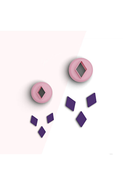 flament aşk Rhombus Mini Polymer Clay Cutting Mold,Jewelry Molds,Ornament Mol...