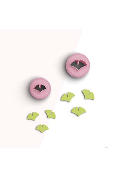 flament aşk Gingko Leaf Mini Polymer Clay Cutting Mold,Jewelry Molds, Candy M...