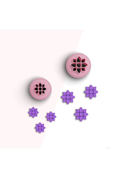 flament aşk Spring Flower Mini Polymer Clay Cutting Mold,Jewelry Molds,Orname...