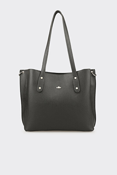 Elle Shoes Siyah Kadın Büyük Omuz Çantası