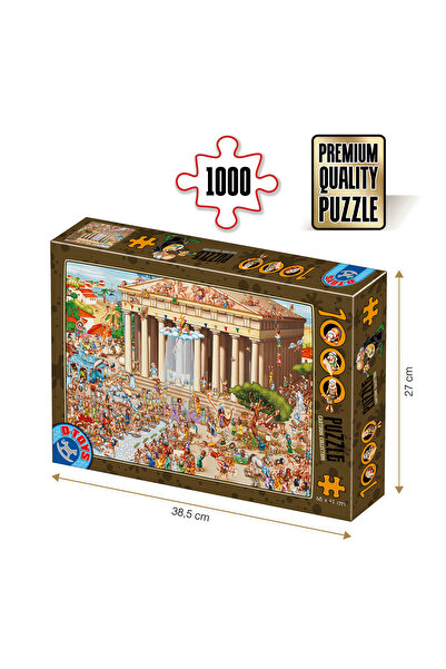 D-Toys Puzzle Acropole – Puzzle pentru adulți 1000 piese – Colecția Desene An...