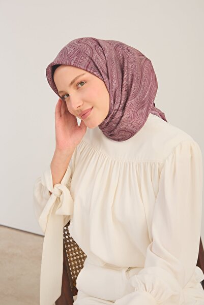 Silk Home Eșarfă strălucitoare Ottoman Paisley Prune
