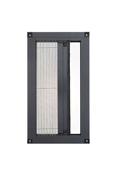 BestLineGlisiere Plasă plisată, Bestline, 820x1950cm, aluminiu, gri antracit
