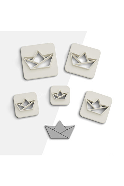 flament aşk Paper Boat Polymer Clay Cutting Mold,Jewelry Molds, Cake Decorati...