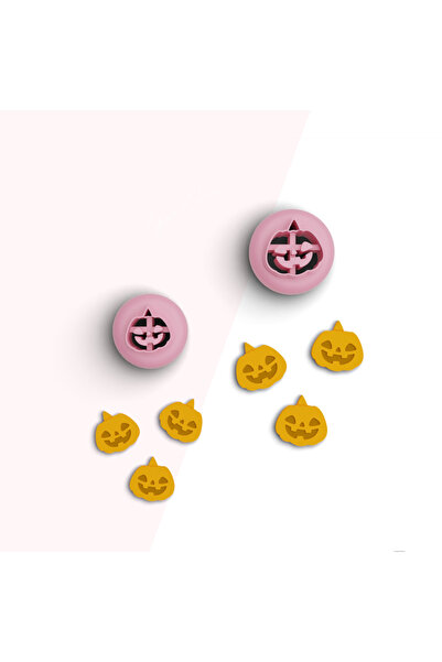 flament aşk Pumpkin Mini Polymer Clay Cutting Mold,Jewelry Molds, Candy Molds...