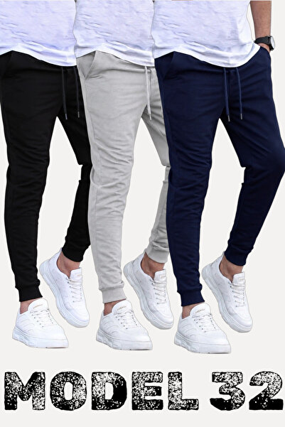 TORUK MAKTO Set of 3/3 Pieces Unisex Ribbed Regular Black Gray Navy Blue Colo...