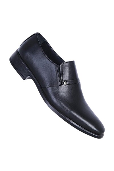 Baloğlu 1902 Black Tk Rubber 100% Leather Men's Classic Shoes