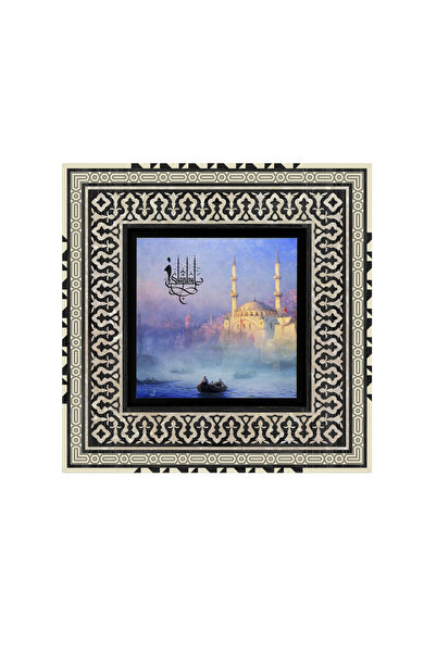 Sadrazam Istanbul Tophane Pogled (1884, Aivazovskı) Štampano 20x20 MDF Anadol...