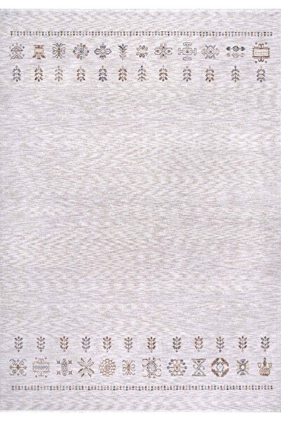 Bahariye Halı Zagros ZG01 Krem Dayanıklı Polyester Halı