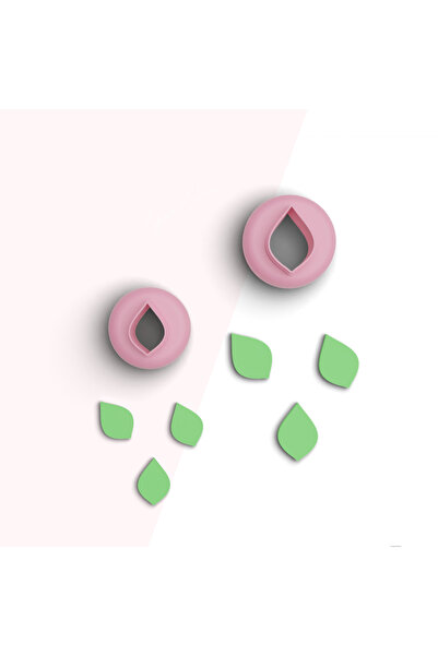 flament aşk Drop Leaf Mini Polymer Clay Cutting Mold,Jewelry Molds,Cookie Mol...
