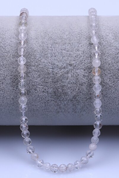 Alibaba Doğaltaş Kristal Kuvars Doğal Taş Dizi 4 mm Fasetli Küre Kesim - DZ-1545