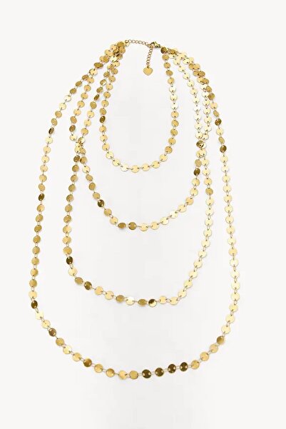 New Obsessions Gold Pul Çoklu Kolye
