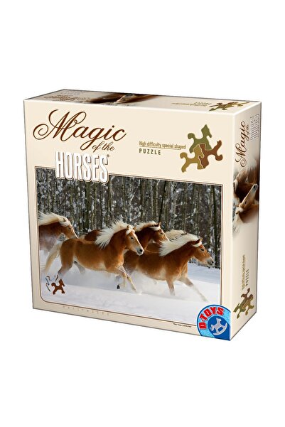 D-Toys Magia Puzzle-ului Cailor – Haflingers – 4 – Puzzle Special 239 piese
