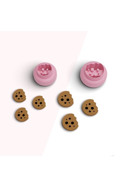 flament aşk Cookie Mini Polymer Clay Mold, Earring Pendant Molds, Cookie Mold...