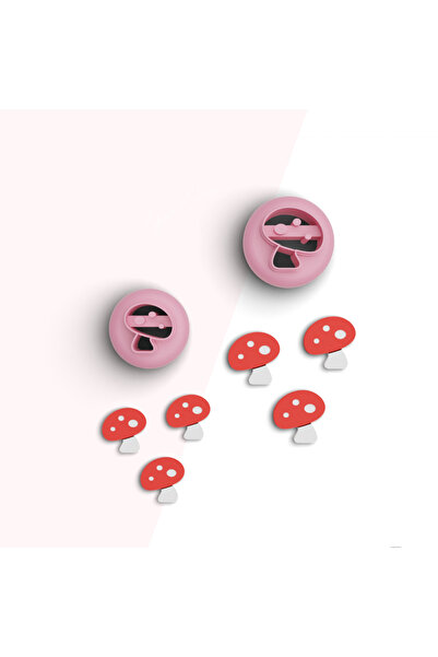 flament aşk Mushroom Mini Polymer Clay Cutting Mold,Jewelry Molds, Candy Mold...
