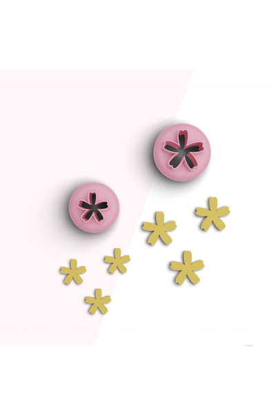 flament aşk Organic Flower Mini Polymer Clay Cutting Mold,Jewelry Molds,Ornam...