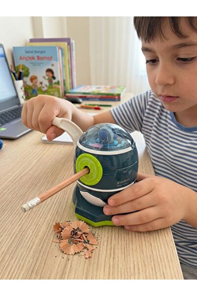 ÇEÇEN HOME Rocket Twist-Away Pencil Sharpener Children's School Desktop Stati...