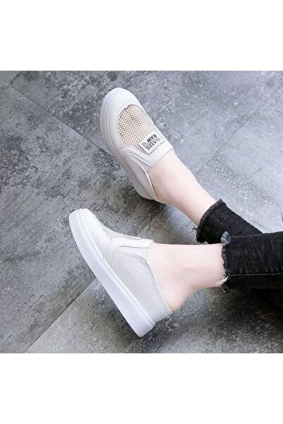 dorbe Women's White Mesh Sneakers