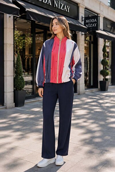 Sevitli Bomber Jacket-Dark Blue