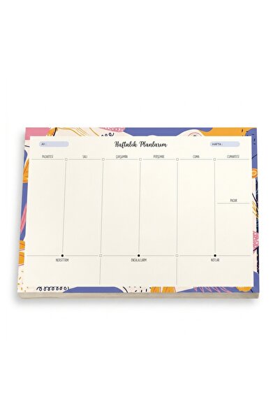 Generic Brand Denden Non-Periodic Weekly Desktop Planner 21.5 X 32 cm