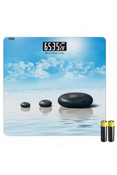 SIKS Cântar electronic de baie SIKS, Capacitate 180 Kg, Afișaj LCD digital, P...
