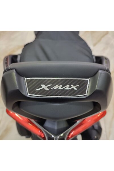 Redline Grafik Redlinegrafik XMAX SISSY BAR PAD VE GİDON-SİSYBAR GÜMÜŞ LOGO SETİ