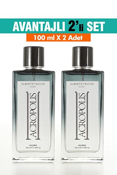Alberto Taccini 2'Li Set ACROPOLIS Erkek Parfümü - 100 ml