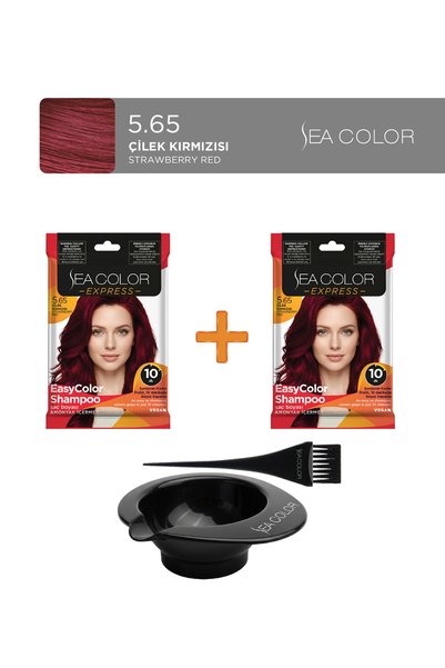 Sea Color 2'li Amonyaksız Express Şampuan Boya, Şampuan Kolaylığında Saç Boya...