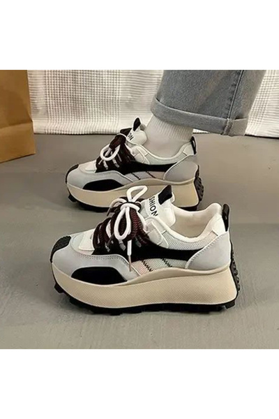 dorbe Women's Colorblock Platform Lace-Up Sneakers