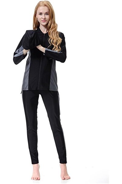 Generic ملابس سباحة محتشمة للنساء المسلمات، ملابس سباحة كاملة التغطية للجسم ب...