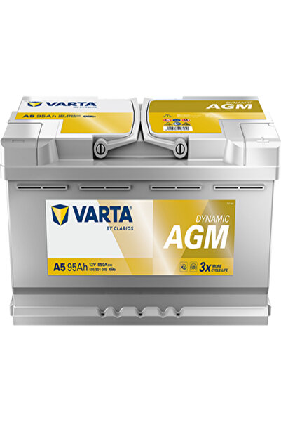 Varta A5 AGM 95Ah 850A Start Stop Akü 12V – Yeni Seri - Üretim Tarihi: 2026 Y...