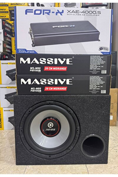 REISS AUDIO Paket Set Reıs ux12 30cm Bass massive 20cm İki takım Midrange xae...