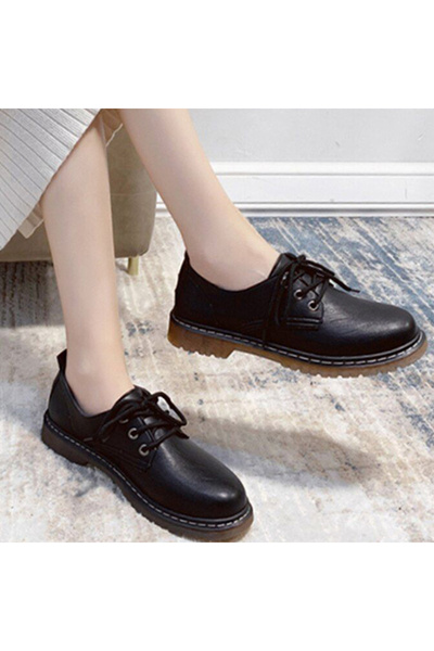 dorbe Women's Black Lace-Up Sneakers
