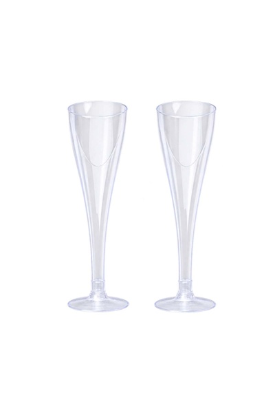 Decoratiuni Dulci Pahar sampanie transparent (8buc/set)