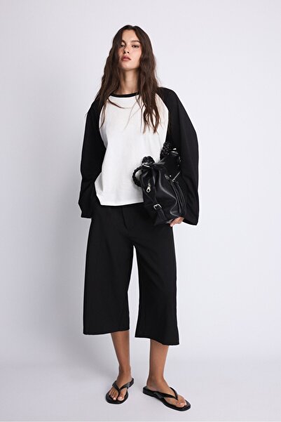 Stradivarius تي شيرت بيسبول كبير الحجم