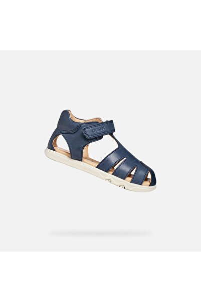 Geox Sandal Steppieup B - Sandale tip barefoot pentru băieți, Albastru închis