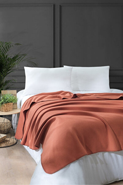QUATTRO HOME Bloom Polar Battaniye - Kiremit 160x200 ÖLÇÜ / EBAT