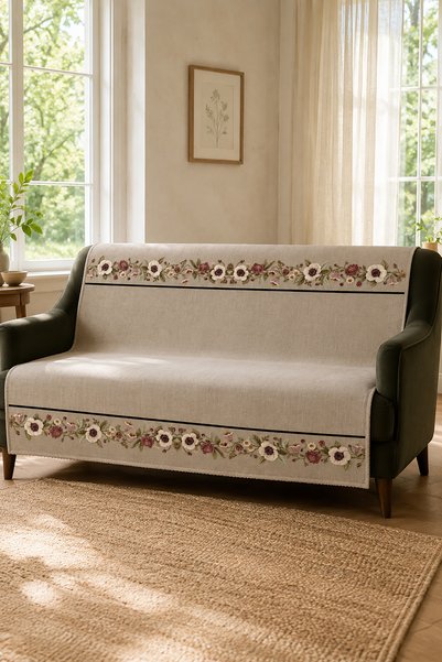 ALANUR Multi-Purpose Modern Bohemian Velvet Sofa Cover,Sofa Bed Cover Picnic Cover Tablecloth Non-Slip Sponge-Backed