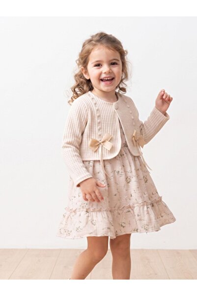 Cherrys Bebek Pure Cotton Floral Patterned Luxury Combination Set