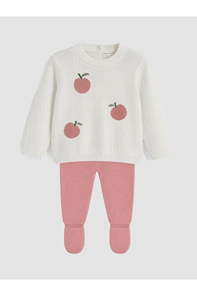 LC Waikiki Patterned Baby Girl Knitwear Set (W6)