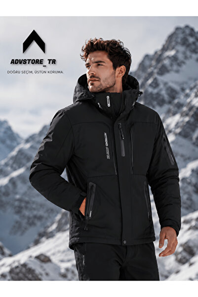 advstore.tr Erkek Termal Kar Mont -30C Kadar Koruma Sağlar Su Geçirmez
