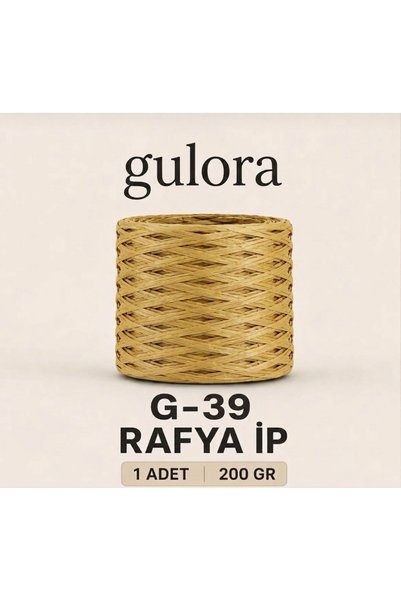 gulora Bag Making Kit Raffia Paper String-Burs and Crochet Hook