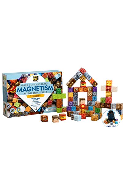 SHOP LIKE A PRO Set cuburi magnetice constructie tip , Magnetism Blind Box, b...