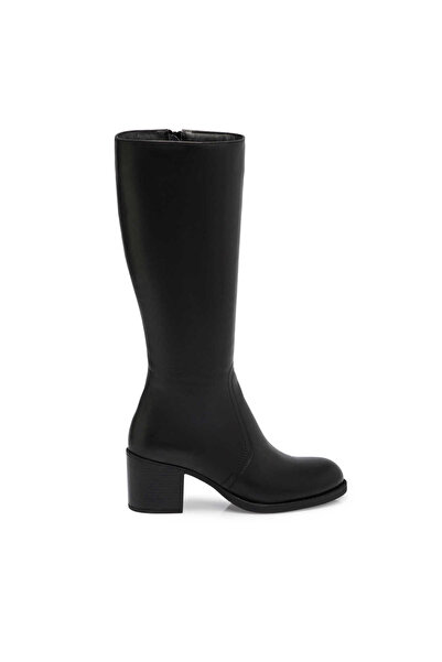 Tergan Siyah Hakiki Deri Kadın Çizme - K25K1CM68331-A23