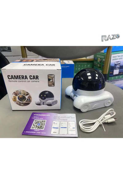 Razo Robot mobil pentru monitorizarea animalelor, cameră 1080P, vedere noctur...