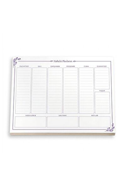 Generic Brand Denden Non-Periodic Weekly Desktop Planner 21.5 X 32 cm