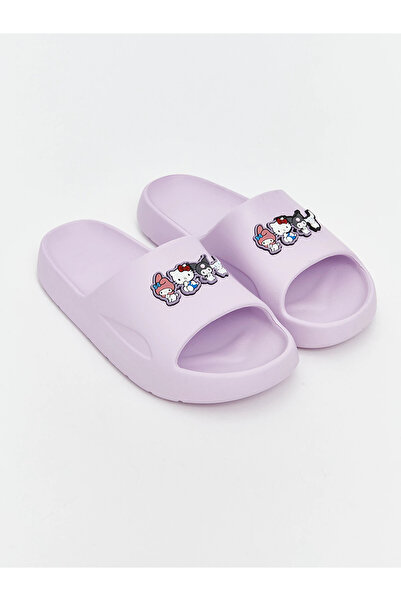 LC Waikiki LCW STEPS Lila Hello Kitty Baskılı Kız Çocuk Terlik