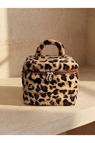 LC Waikiki Leopard Patterned Makeup Bag Organizer (W6)